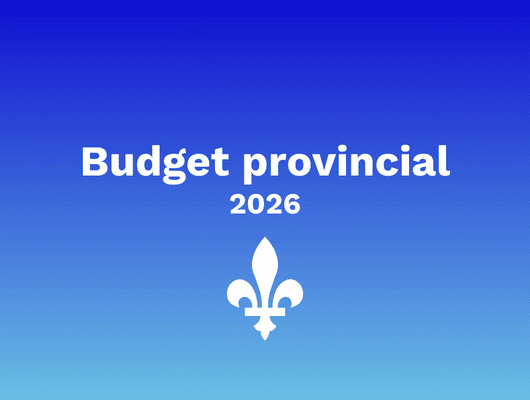 Budget provincial 2026 – 18 mars 2026